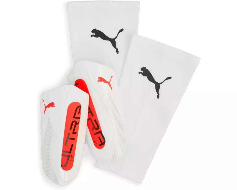 PUMA Shinguards Ultra Light Sleeve S, Weiss
