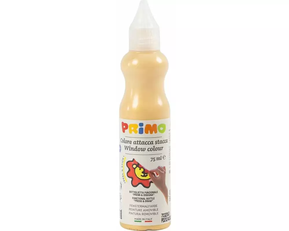 Primo Fensterfarbe, Gold, 75 ml/ 1 Fl. 75 ml, Gold