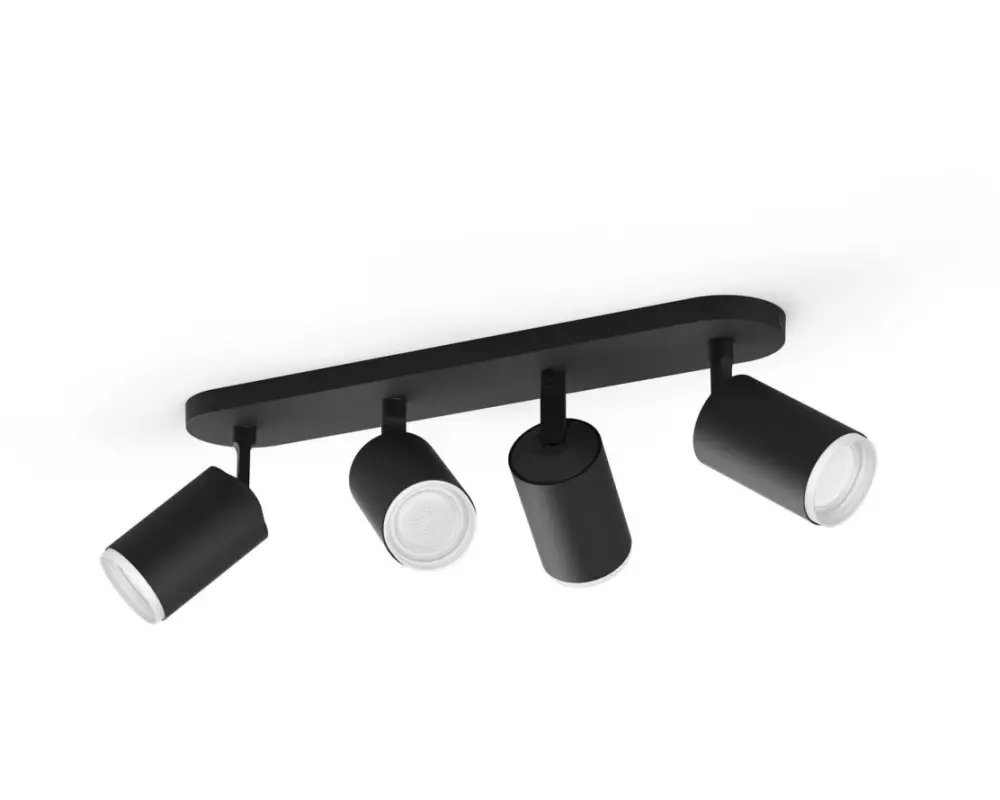 Philips Hue Aufbauspot Fugato 5063430P7, Bluetooth Schwarz