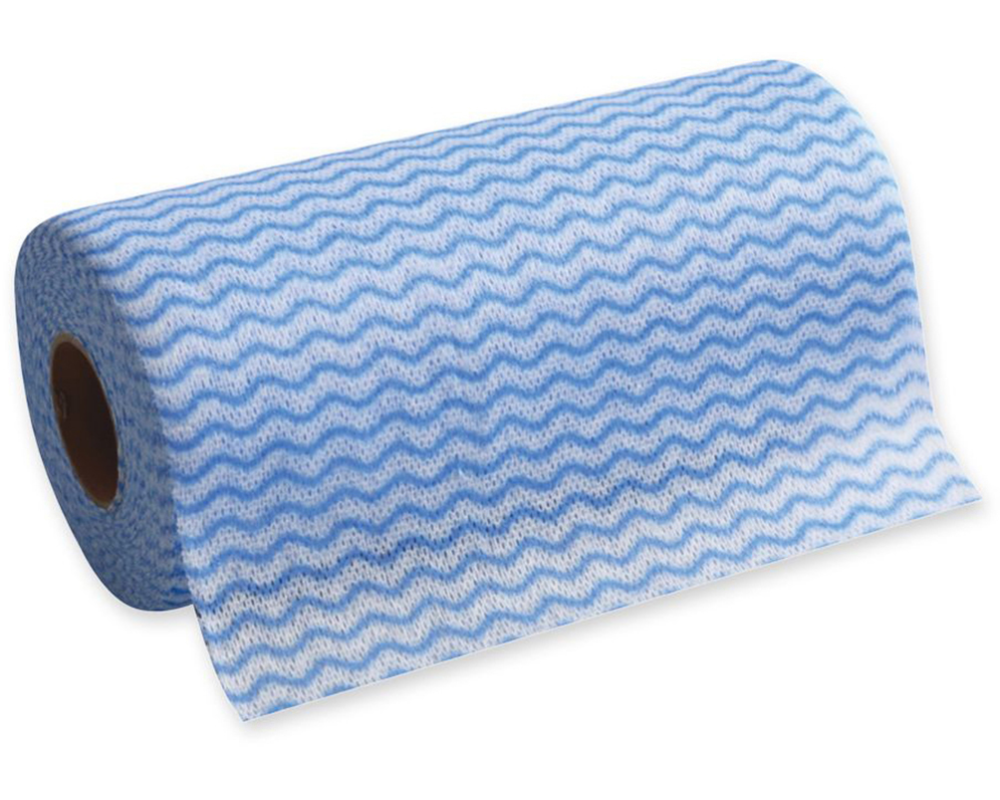 HYGOCLEAN Reinigungstuch 20x40cm 930 blau, weiss 1 Rolle/50 Blatt