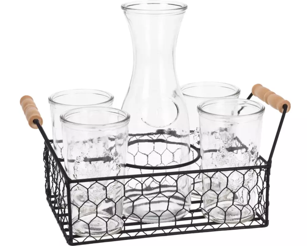 FURBER Trinkglas-Set mit Karaffe, 6-teilig