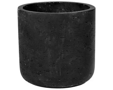 Pottery Pots Pflanzentopf Charlie S, Schwarz gewaschen