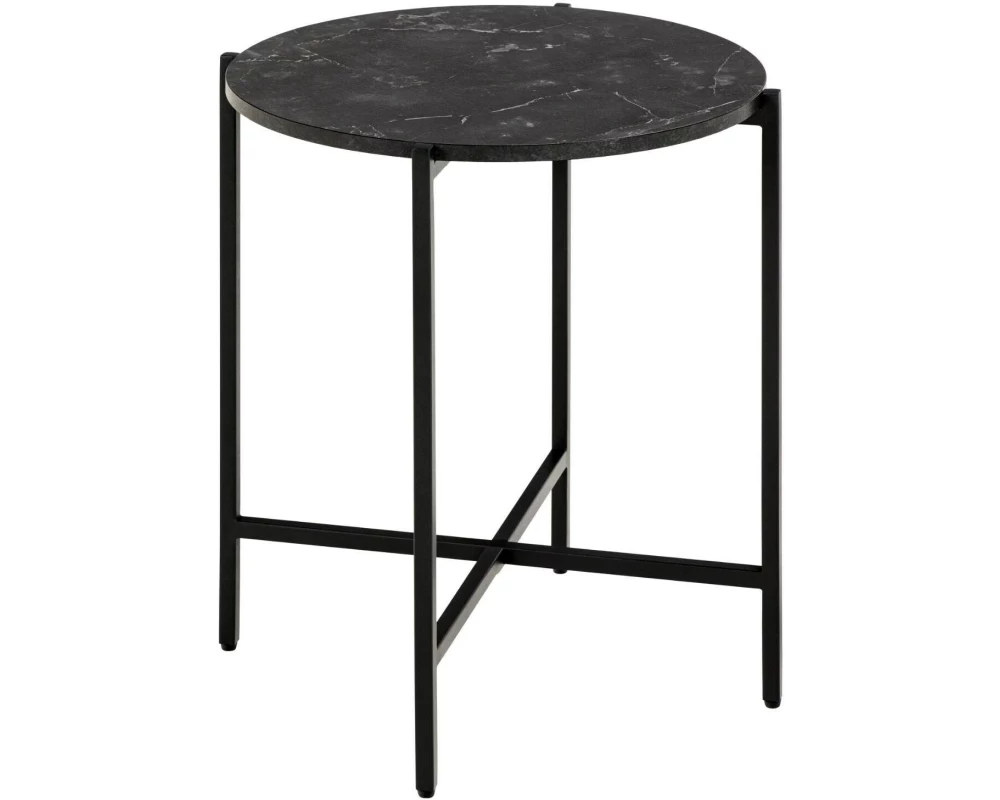 AC Design Couchtisch Lamoine Schwarz, Ø 40 x 45 cm