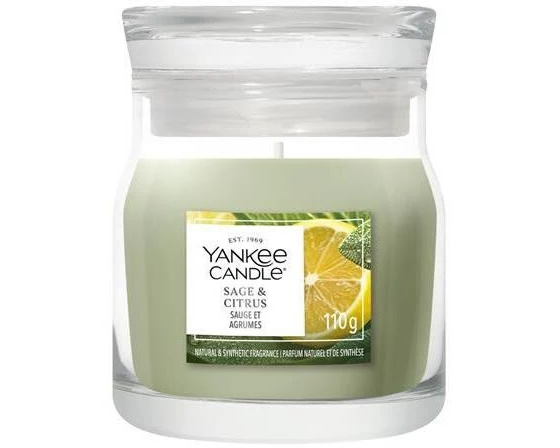 Yankee Candle Signature Duftkerze Sage & Citrus Signature Small Jar
