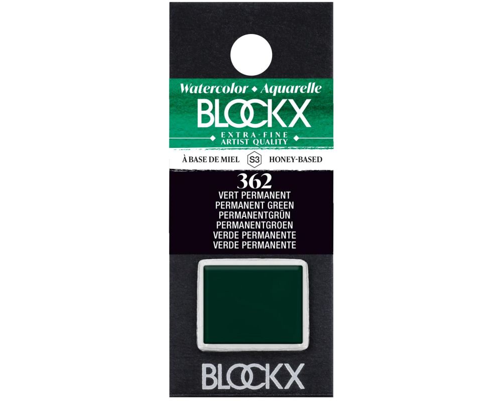 BLOCKX Aquarellfarbe 1.5ml 41362BXC permanentgrün