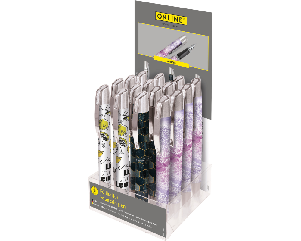 ONLINE Füllhalter Campus 61505/15 15 Stück