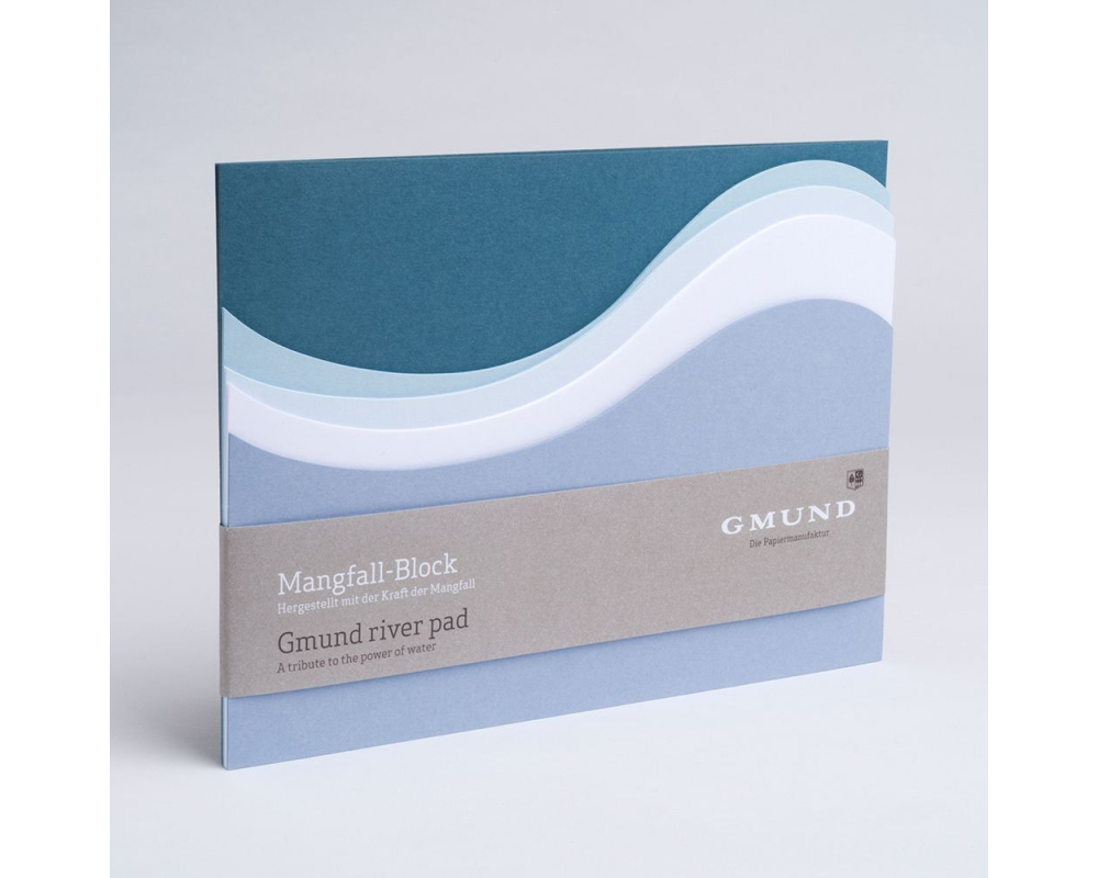 GMUND Berg&Tal Block A5 32839 graublau, blanko 35 Blatt