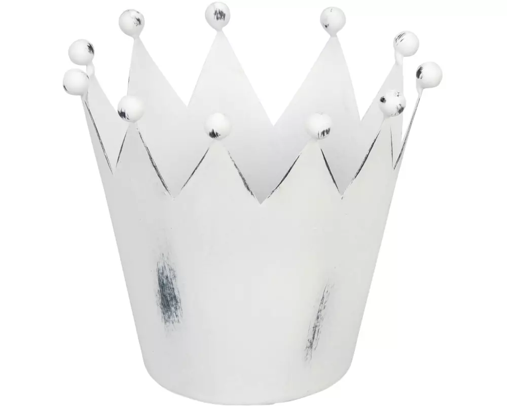 COCON Aufbewahrung Krone 14 x 12 cm, Weiss