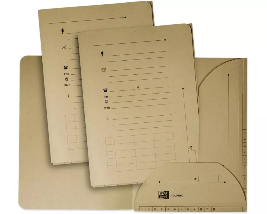 Oxford Dokumentenmappe 10 Stück, Beige
