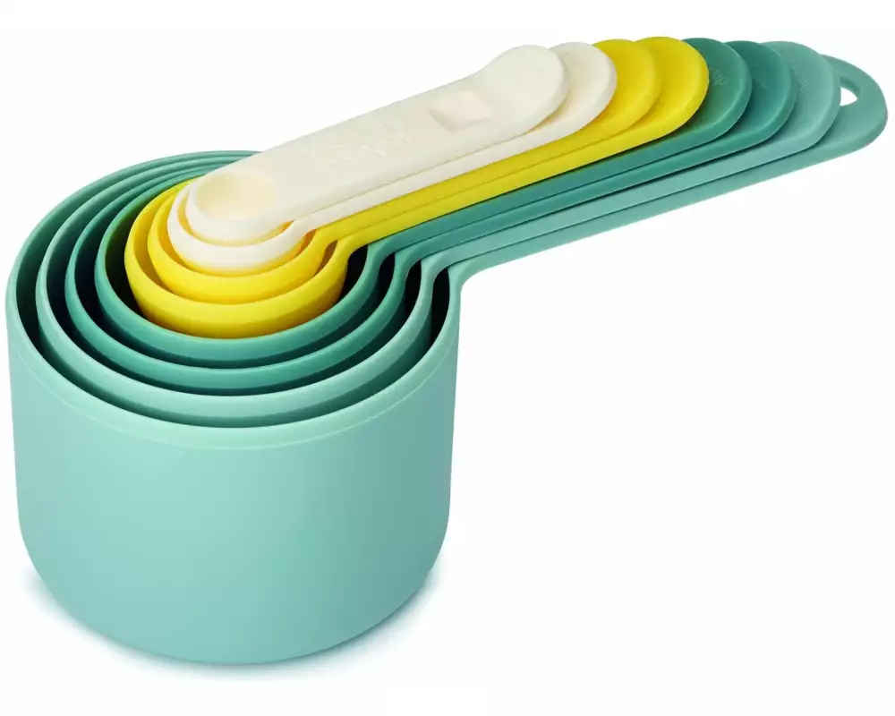 Joseph Joseph Messlöffel Nest 8 Stück, Blau/Gelb/Weiss