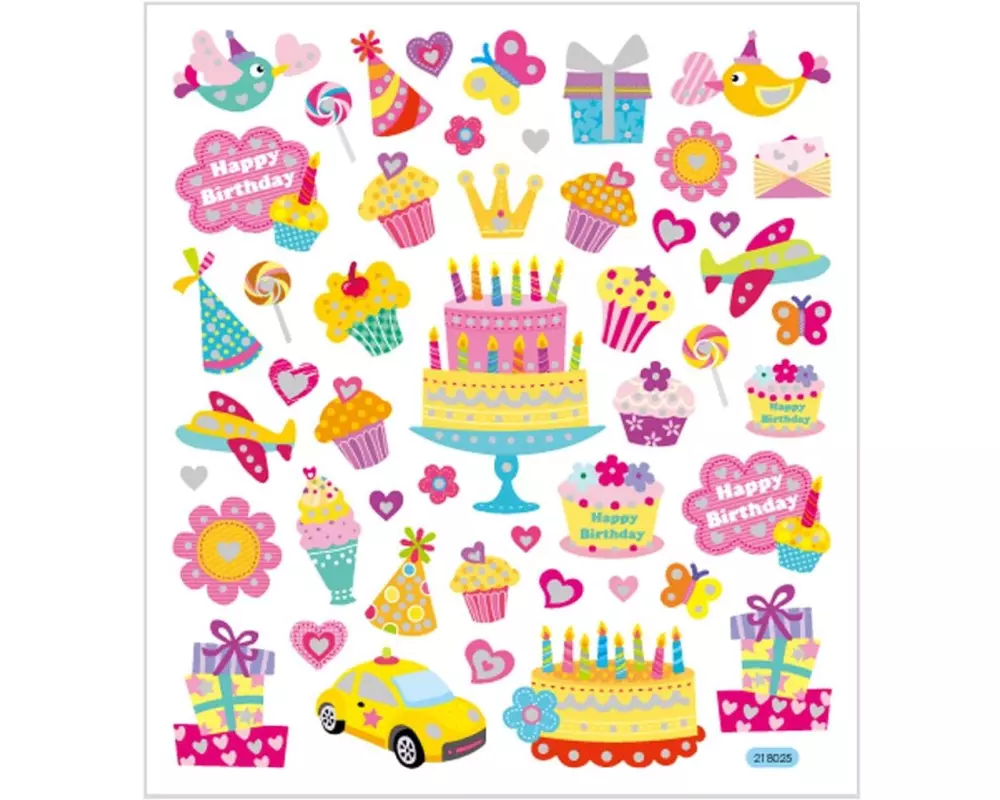 Creativ Company Motivsticker Geburtstag 1 Blatt