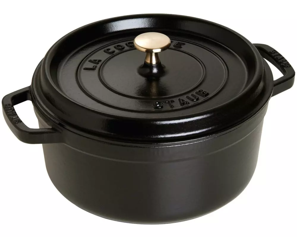 Staub Bräter Cocotte 24 cm, Schwarz, 3.8 l