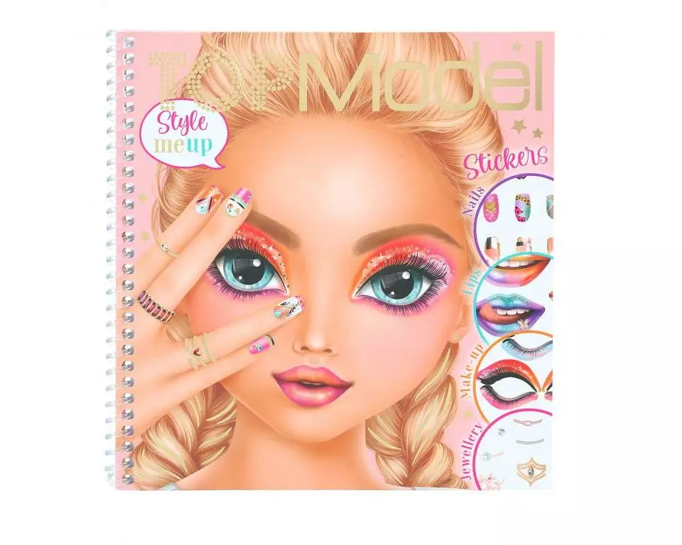 Topmodel Stickerbuch Style me up Top Model mit 24 Seiten