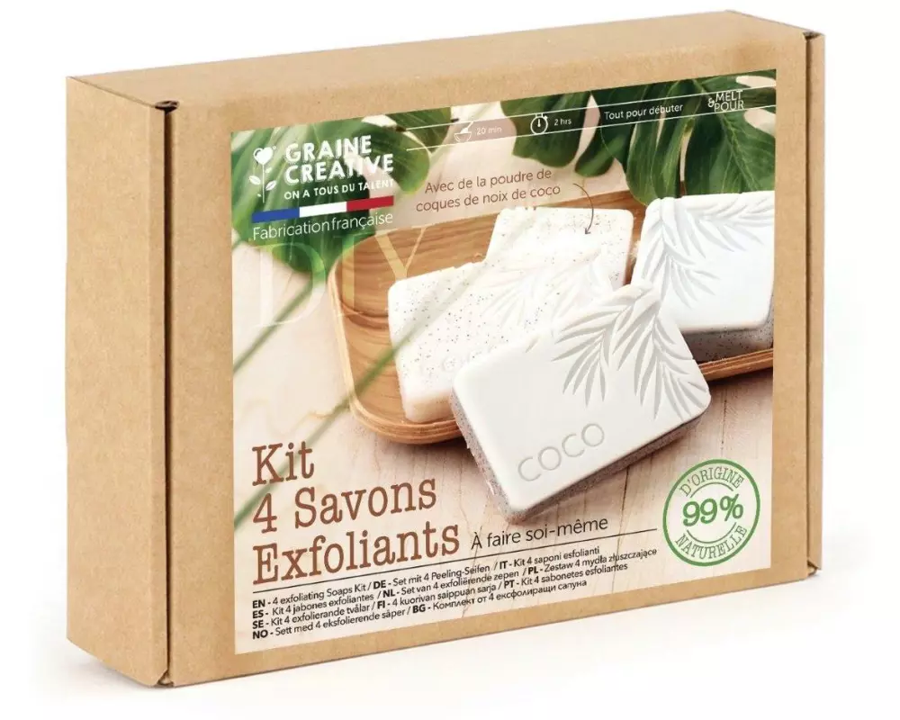 Graine Créative Graine Créative Seifen Peeling DIY Kit Aprikose Kokos