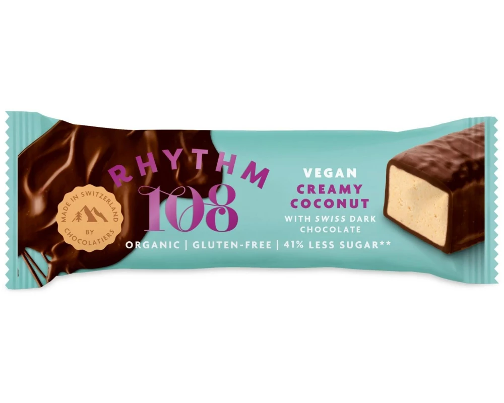 Rhythm 108 Riegel Bio Super Coconut Dark Chocolate Bar Riegel 33 g