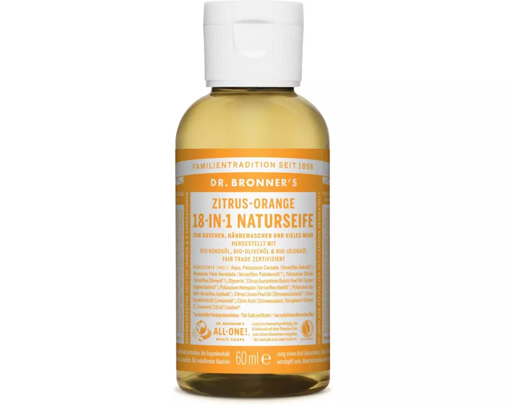 Dr.Bronner's Flüssigseife Citrus Orange 18-In-1 60 ml