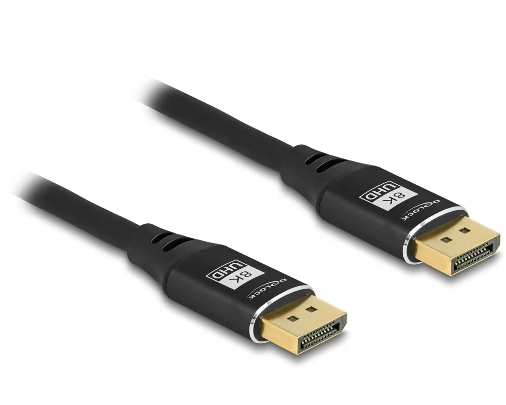 Delock Kabel 8K 60 Hz DisplayPort - DisplayPort, 2 m, Schwarz