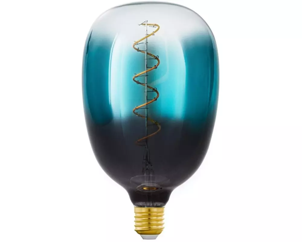 EGLO Leuchten Lampe 4 W E27 Blau-Schwarz-Transparent