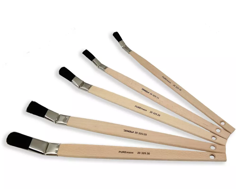 HOLA Plattpinsel PUREmaxx plus 10 mm, Schwarz