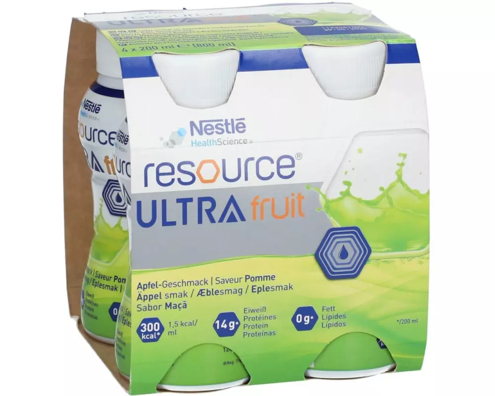 Resource Ultra Fruit Apfel 4 x 200 ml