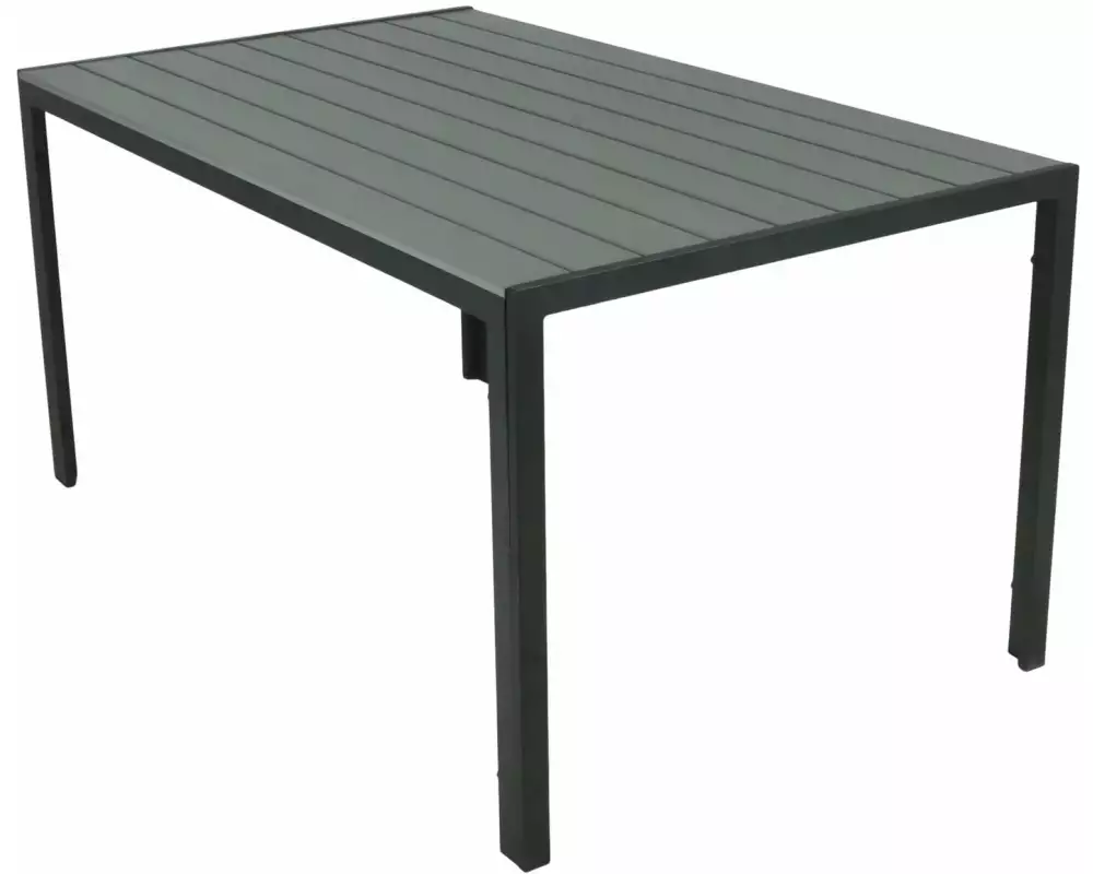 COCON Gartentisch Alice, 150 x 90 x 74 cm, Schwarz/Grau