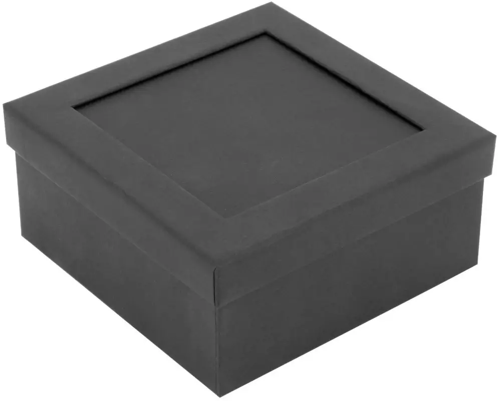 Glorex Glorex Geschenkbox schwarz 11 x 11 x 5 cm 1 Stück, Schwarz