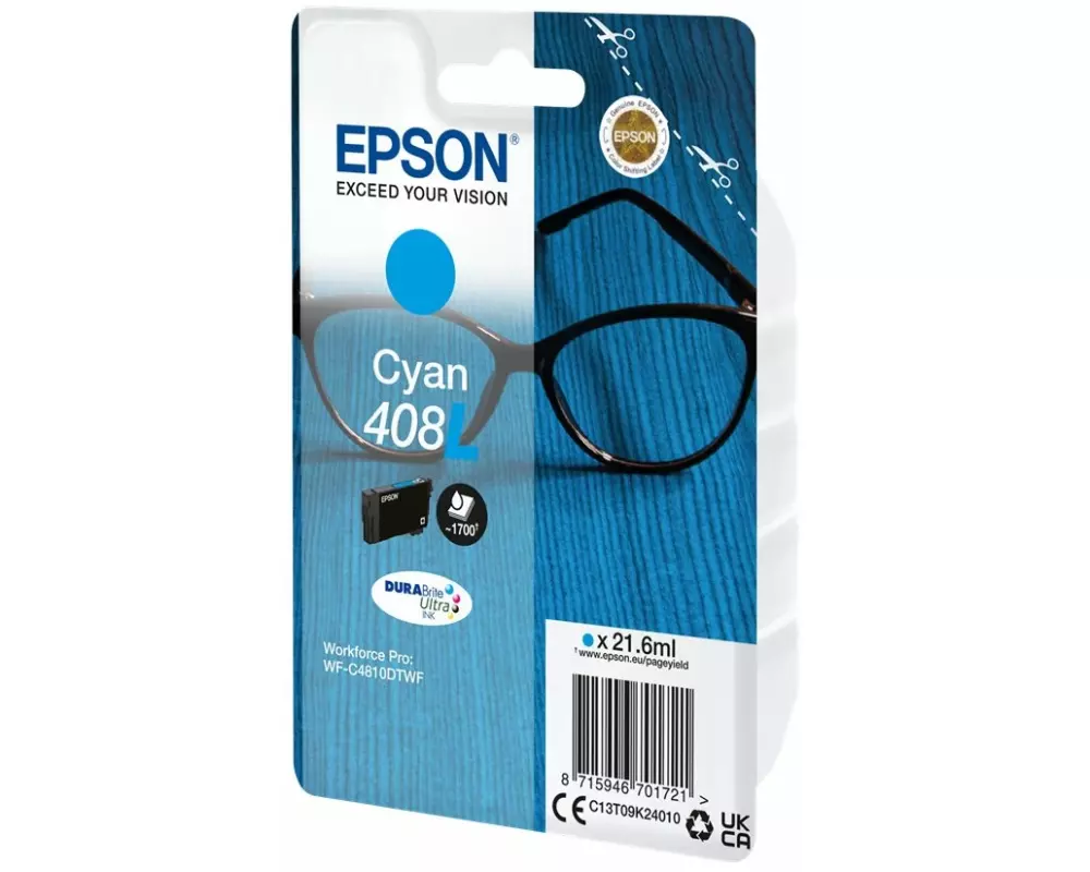 Epson Singlepack Black 408L DURABrite Ultra Ink