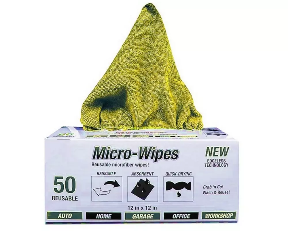 Haushaltsware Mikrofaser-Reinigungstuch Box, 50 Stück, Gelb