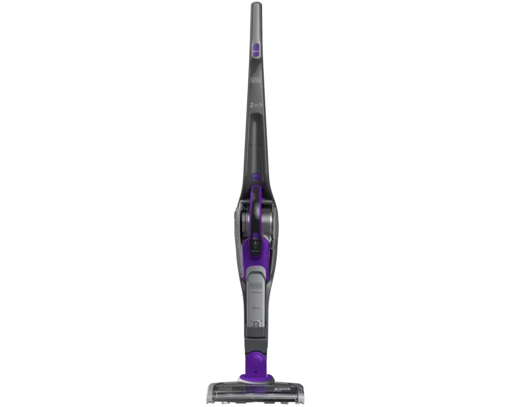 Black & Decker Akku-Hand- und Stielsauger SmartTech PET 2in1 Grau/Violett