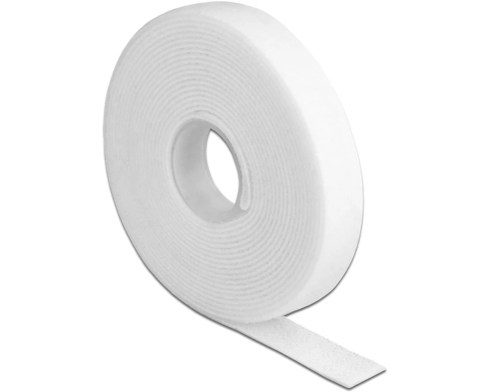 Delock Klettband 3 m x 13 mm Weiss