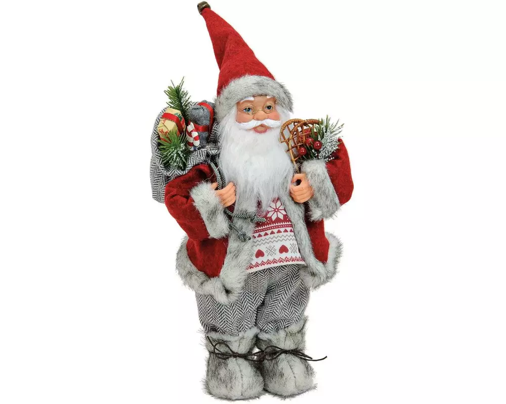 G. Wurm Weihnachtsfigur Weihnachtsmann 18 x 30 x 12 cm