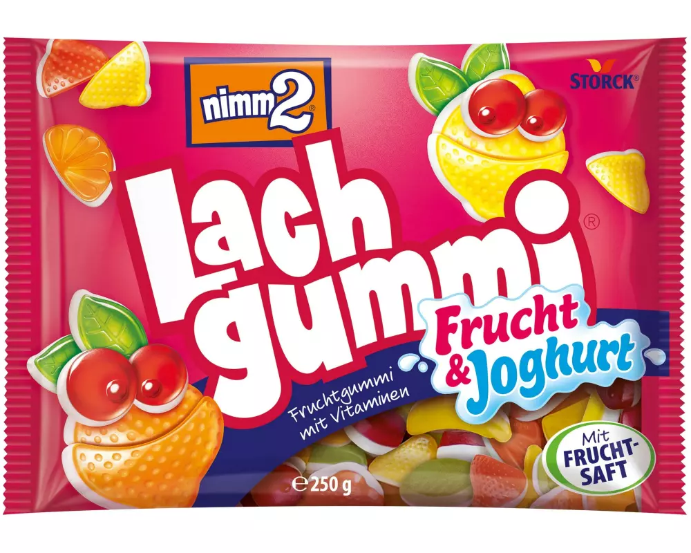 Storck Gummibonbons Nimm2 Lachgummi Frucht und Joghurt 250 g