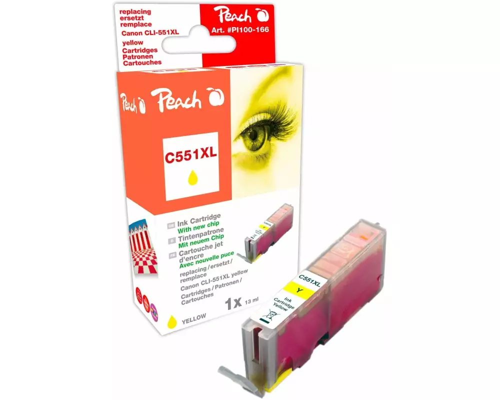 Peach Tinte Canon CLI-551Y Yellow