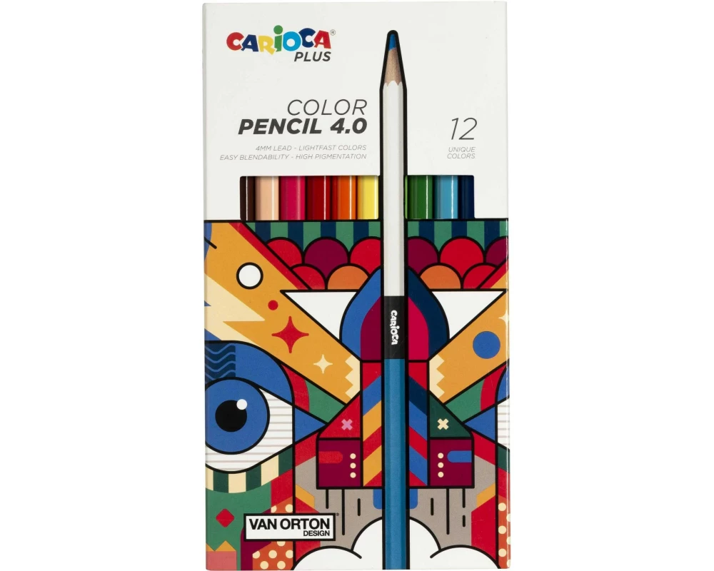 Carioca Farbstift 4.0 Plus E-12 Mehrfarbig