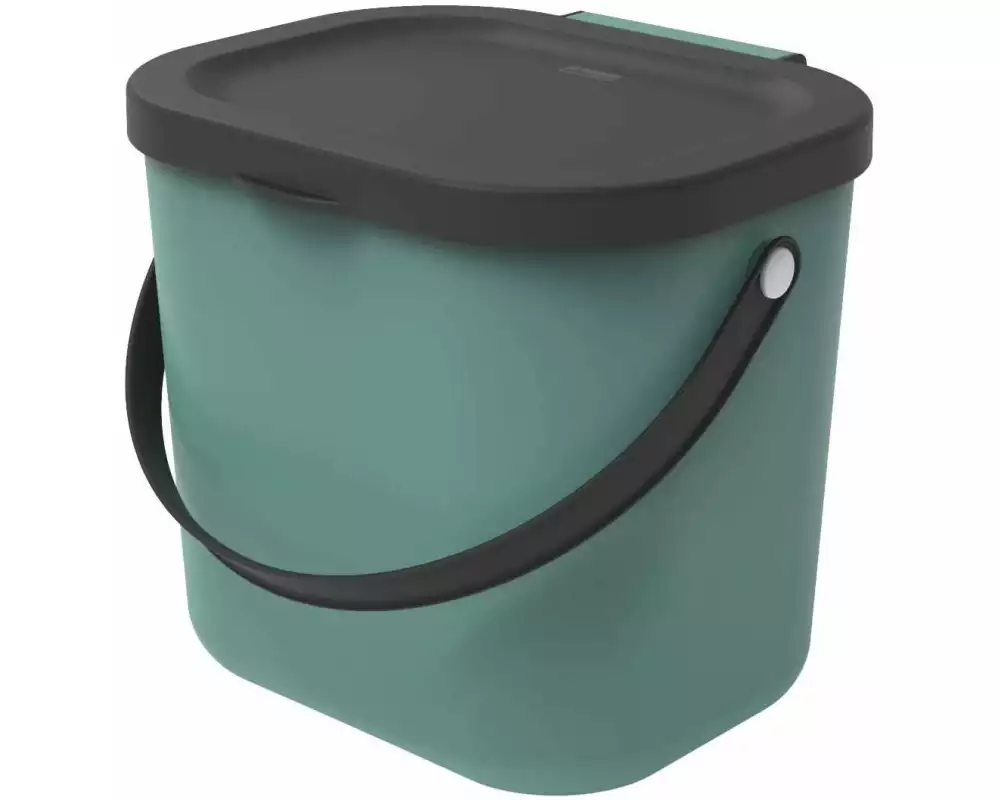 Rotho Recyclingbehälter Albula 6 l, Mistletoe Grün