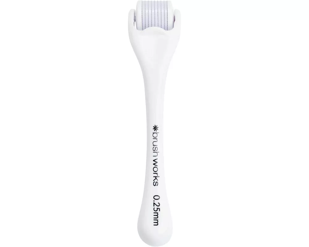 Brushworks Derma Roller Micro Needle, Gesicht, weiss, 10 x 3 cm
