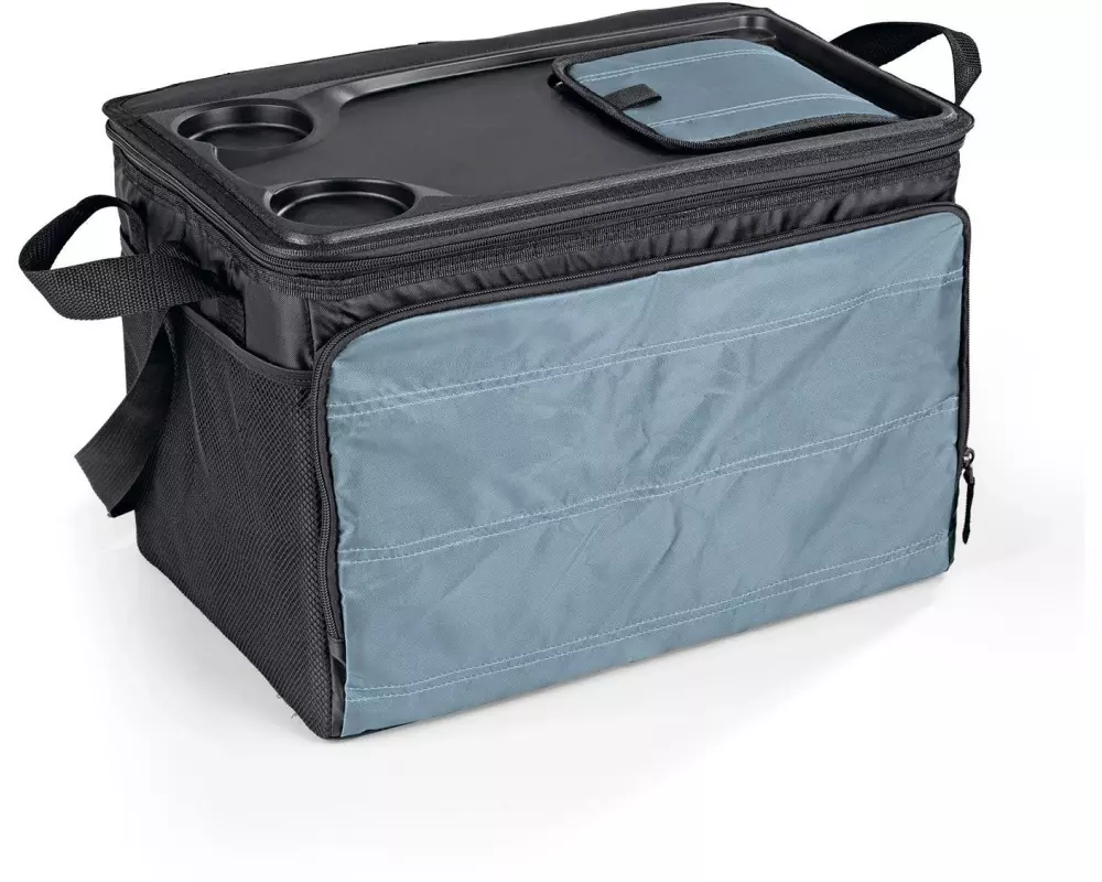 EASYmaxx Kühltasche faltbar - 30 l – Schwarz / Dunkelgrau