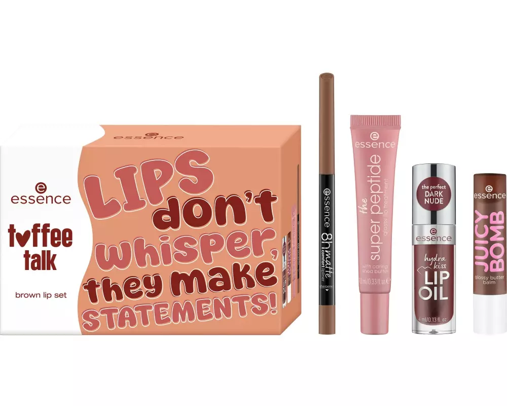 essence Toffee Talk Brown Lip Set 01