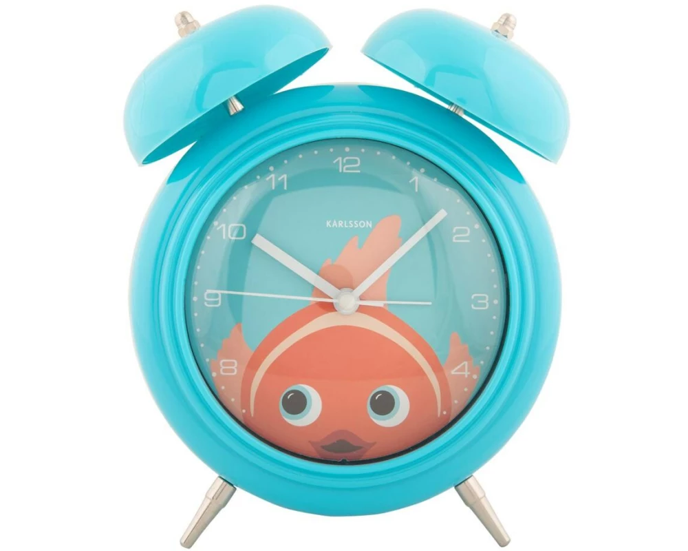 KARLSSON Wecker Goldfisch Light blue