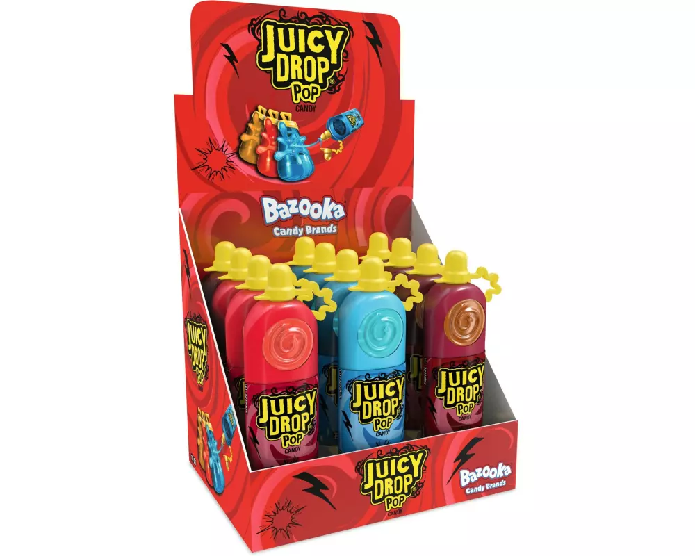 Bazooka Lollipop Juicy Drop Pop 12 x 26 g