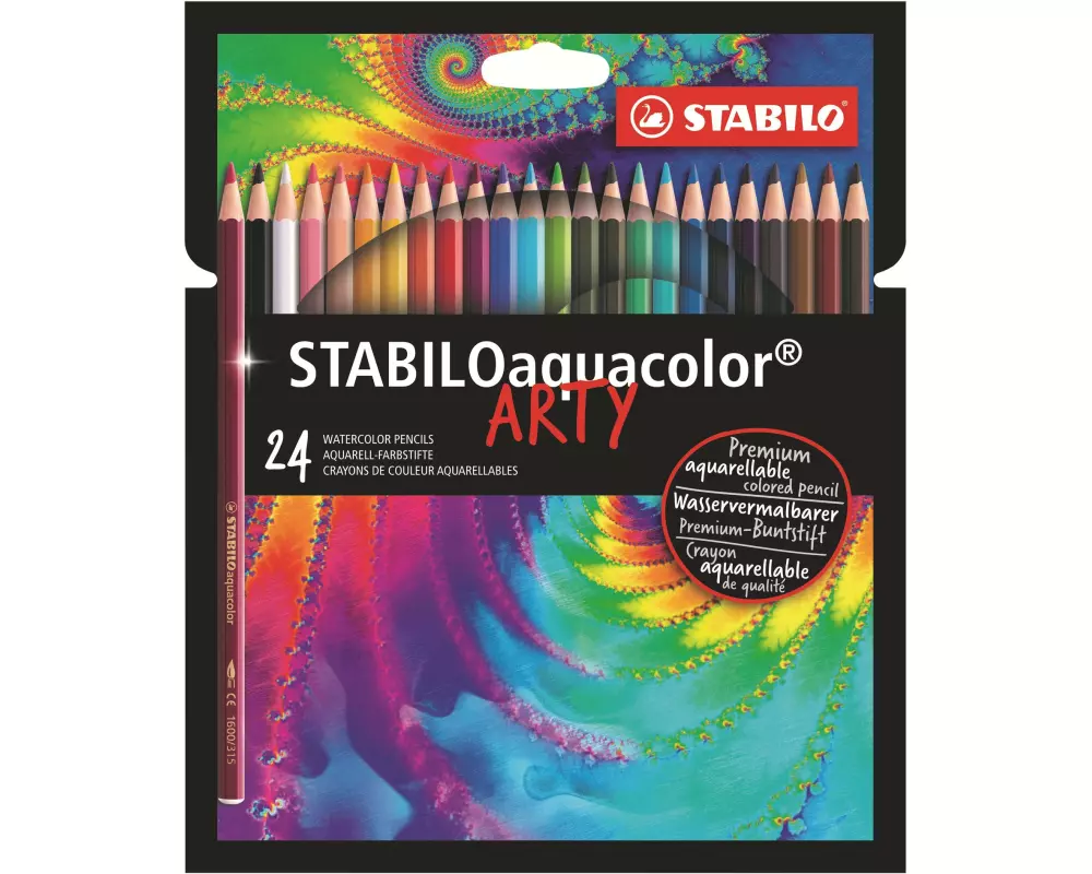STABILO Farbstifte Aquacolor Arty, 24 Stück