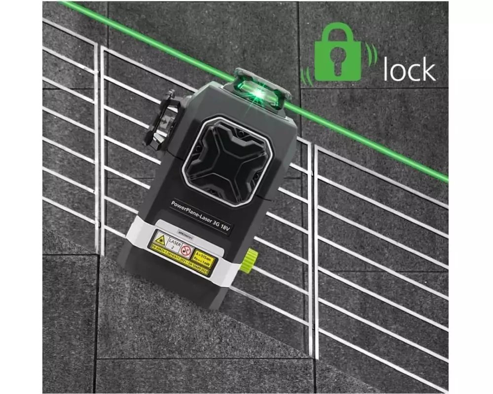 Laserliner Kreuzlinien-Laser PowerPlane 3G Multi-18 V 60 m