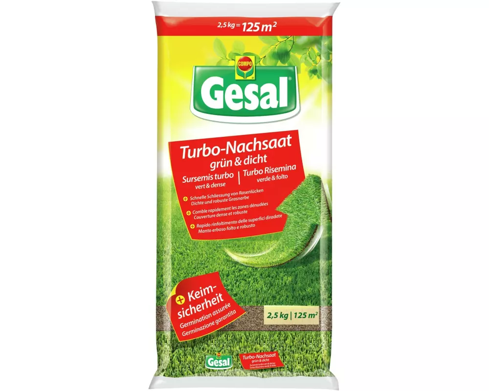 Gesal "Turbo"-Nachsaat grün und dicht 2.5 kg