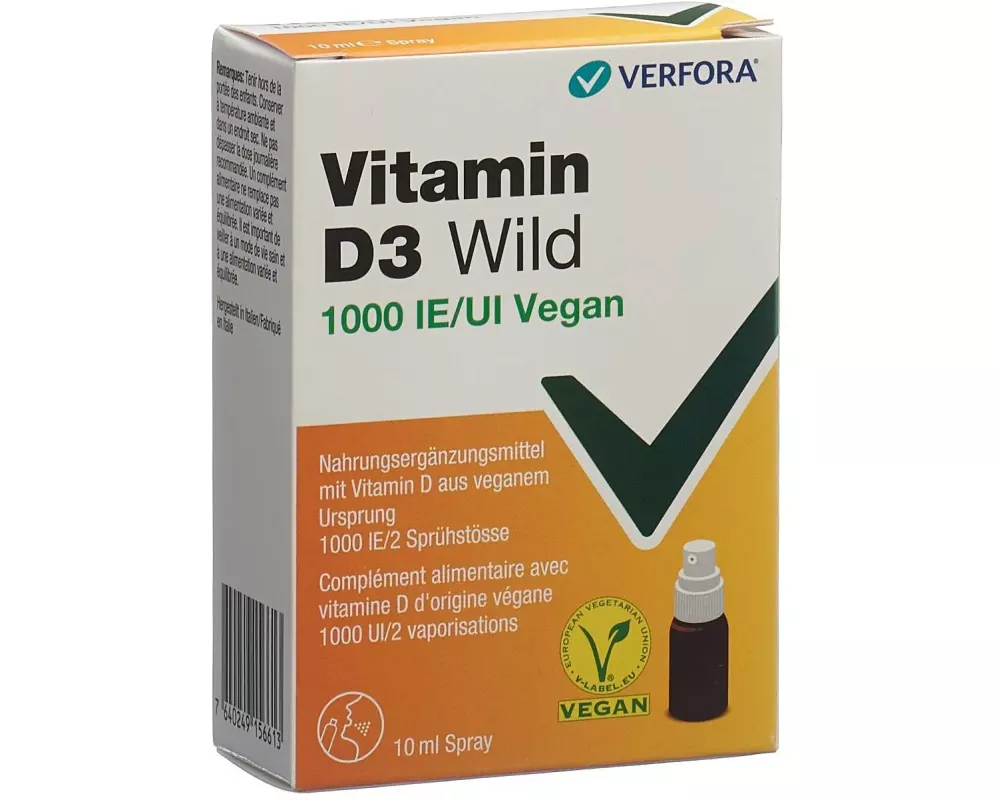 Wild Vitamin D3 Wild 1000IE vegan Spray 10 ml