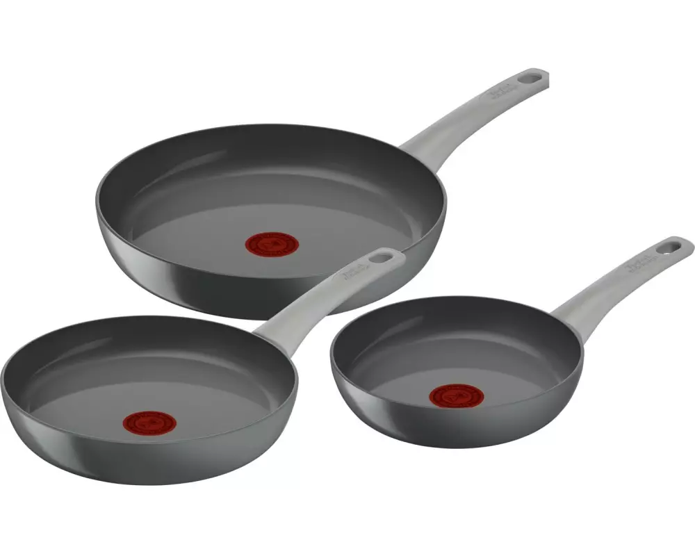Tefal Pfannen-Set Renew On 20 / 24 / 28 cm Grau