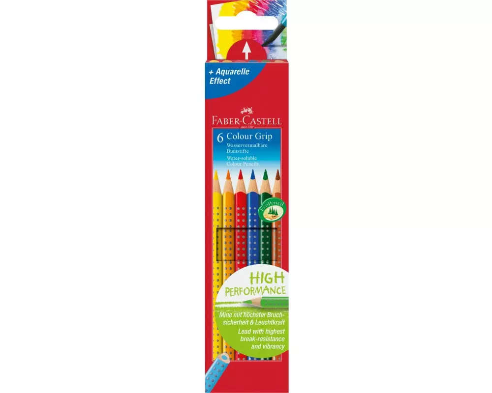 Faber-Castell Farbstifte Colour Grip 6er Kartonetui
