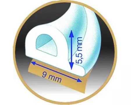 tesa MOLL Gummi Braun 25 m x 9 mm x 5.5 mm