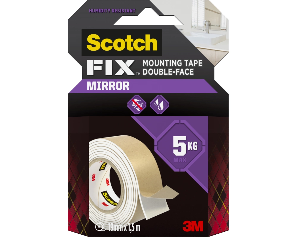 SCOTCH Montageband Mirror 19mmx1,5m 4496W-1915-P -P
