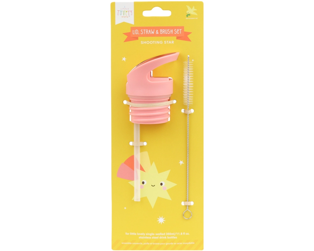 ALLC Set für Trinkflasche DBSSRE117 Deckel, Stohhalm, Bürste