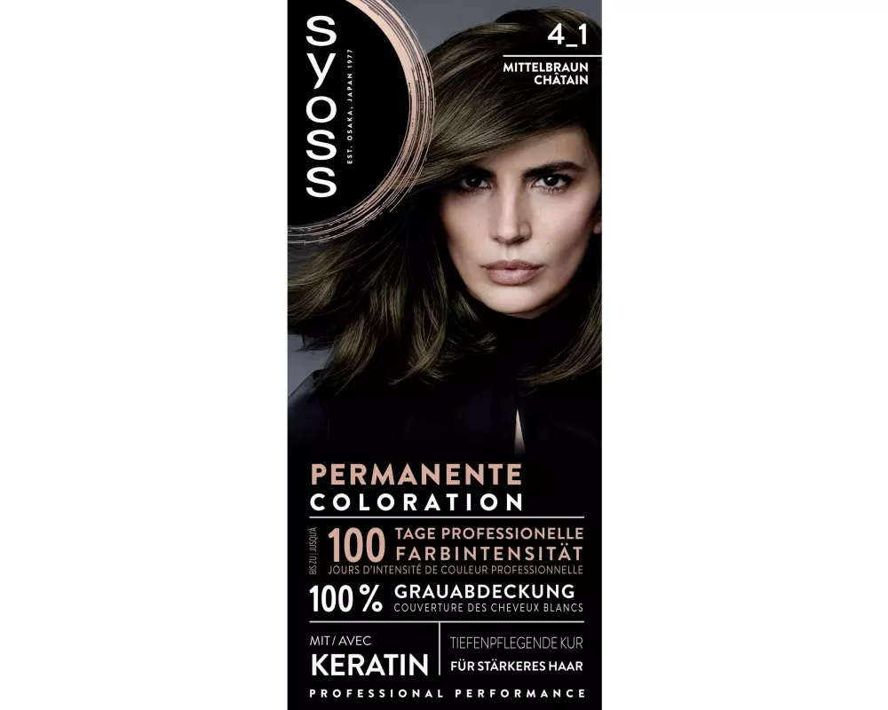 Syoss Haarcoloration 4-1 Mittelbraun